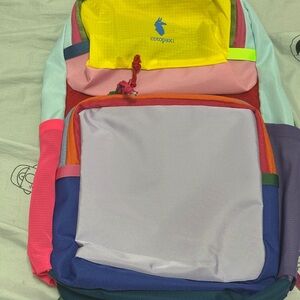 Cotopaxi Multicolor Backpack with Yellow and Pink Accents